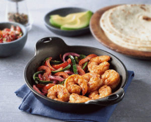 Chipotle Lime Sizzling Shrimp Fajitas