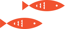 two fish facing right icon