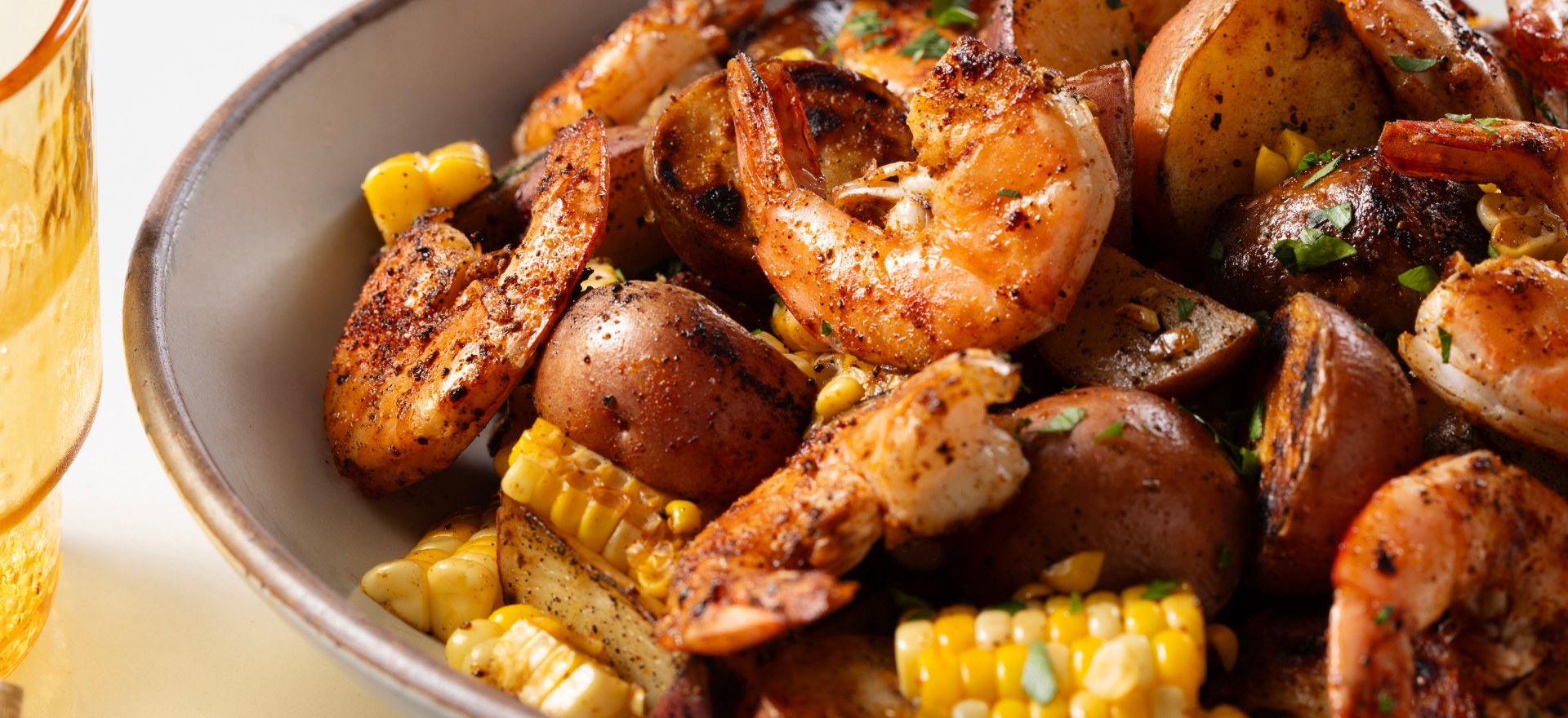 A close up of shrimp on a plate